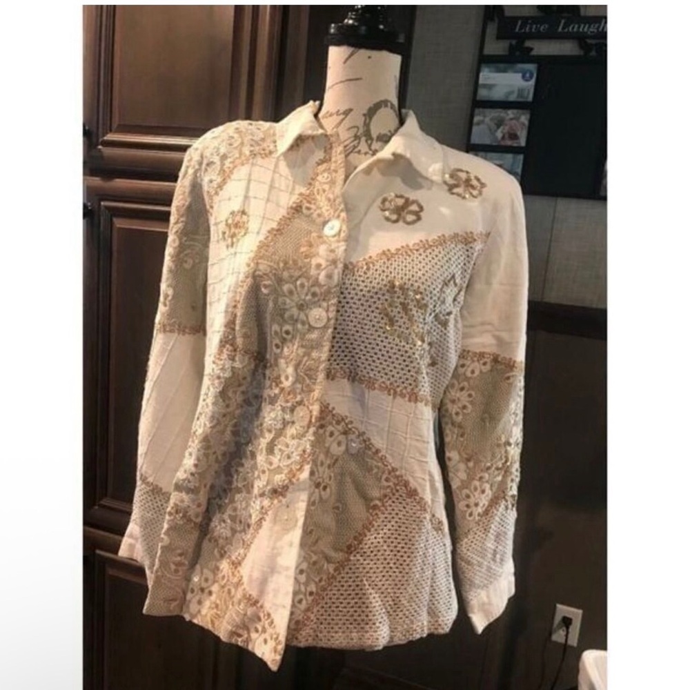 Chic Patchwork Women's Blazer - image 2